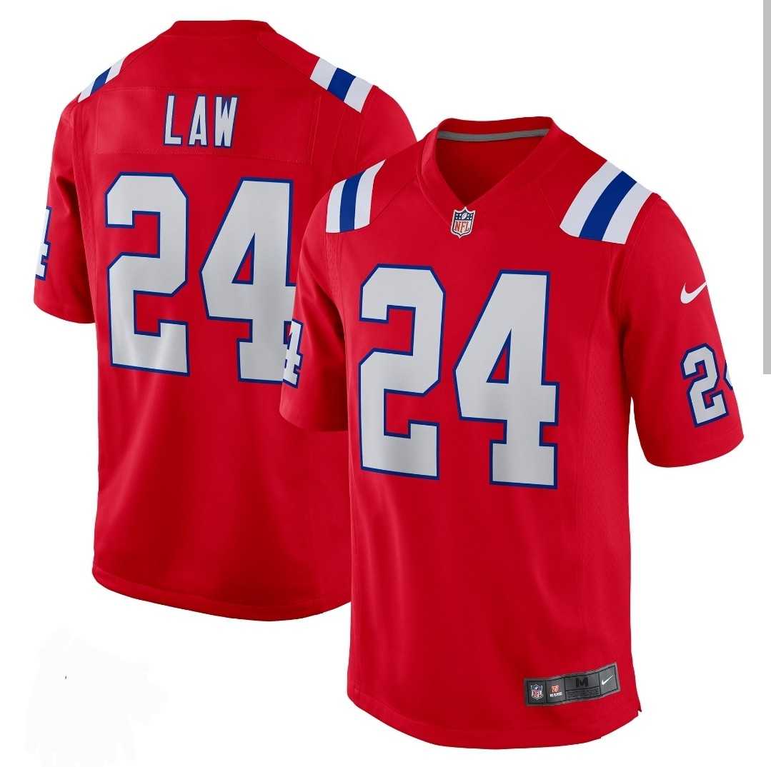 Men & Women & Youth New England Patriots #24 Ty Law Nike Red Alternate Vapor Limited Jersey->new england patriots->NFL Jersey